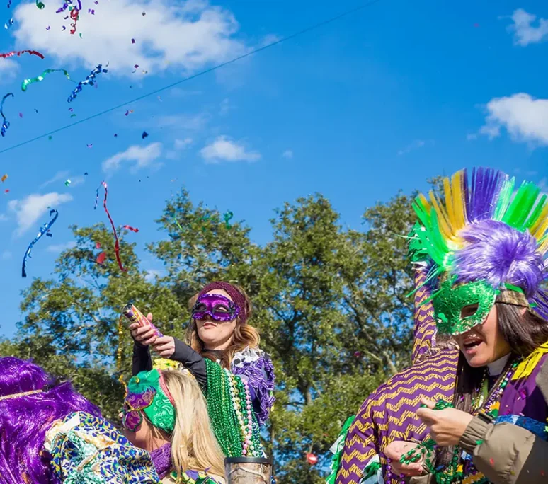 kaplan Mardi Gras float