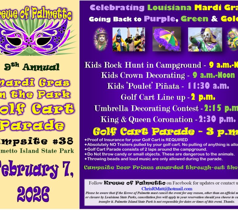 Mardi Gras Golf Cart Parade